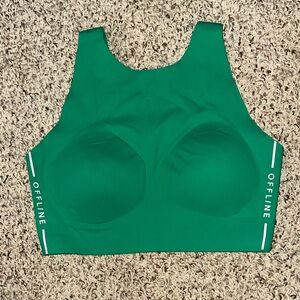 Offline by Aerie size Large green sports bra